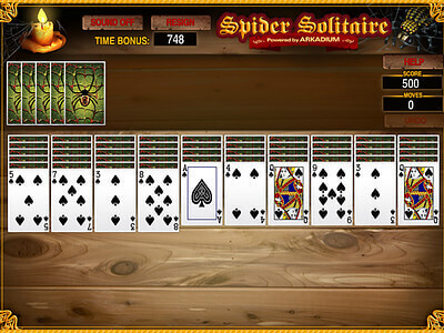 ARKADIUM SPIDER SOLITAIRE CLASSIC - Play this Free Online Game Now