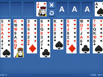 FREECELL SOLITAIRE BLUE jogo online gratuito em