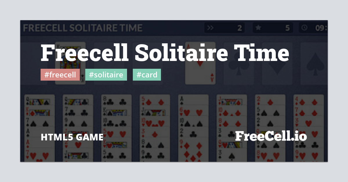 FREECELL SOLITAIRE TIME - Play this Free Online Game Now