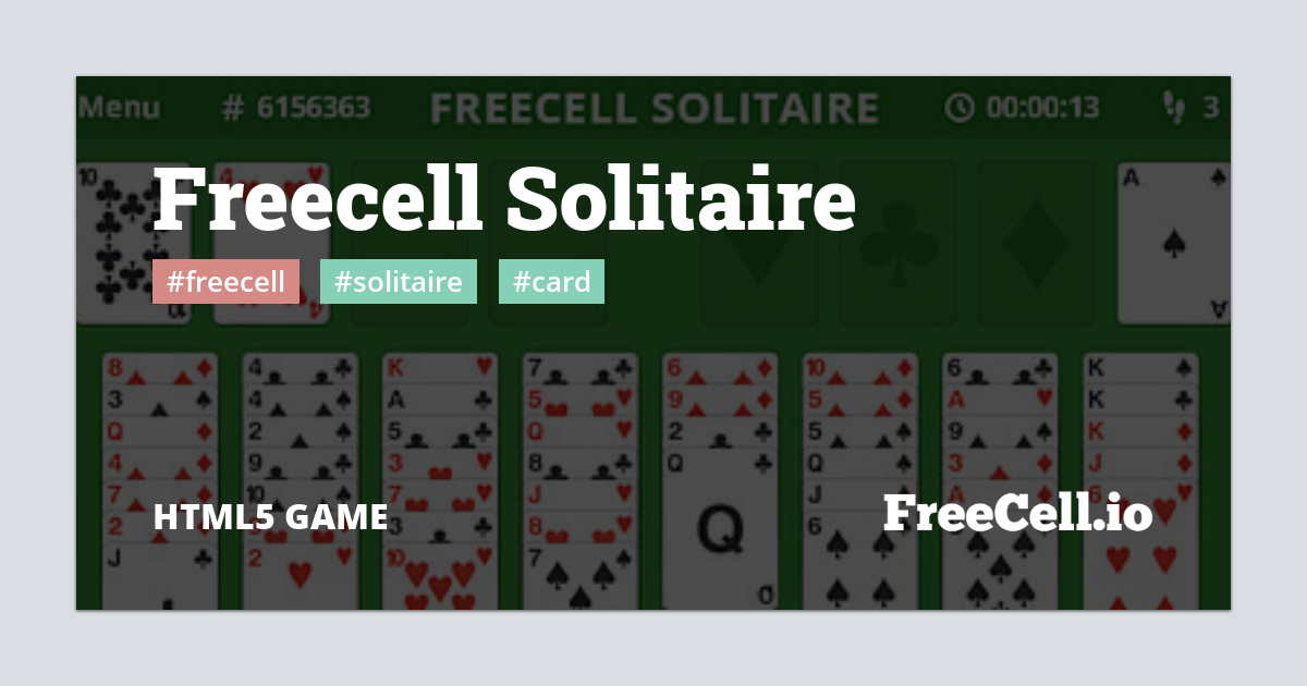 FreeCell Solitaire Classic 🕹️ Jogue no Jogos123